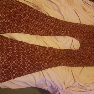 Boho bell flare bottom pants